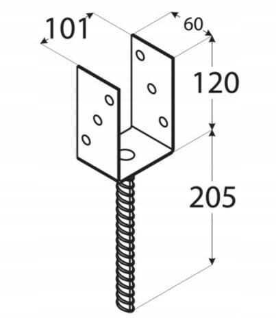 Domax Basis Für Gartenpergolen Aus Stahl 12x10.1cm