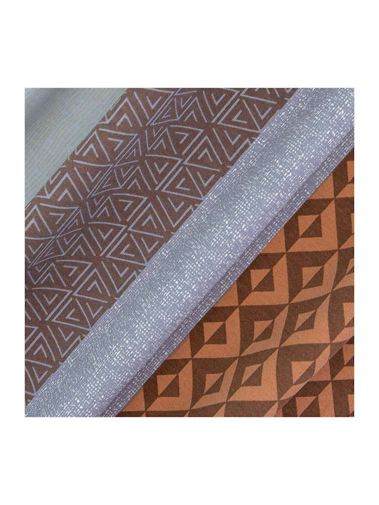 Darymex Darymex Bettbezug Set 160x200cm Einzel mit Kissenbezug Orange Braun Streifen