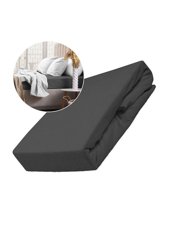 Darymex Bed Sheet Double With Rubber Hugger 160x200cm Anthracite
