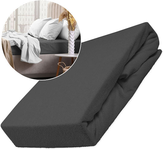 Darymex Bed Sheet Double With Rubber Hugger 160x200cm Anthracite