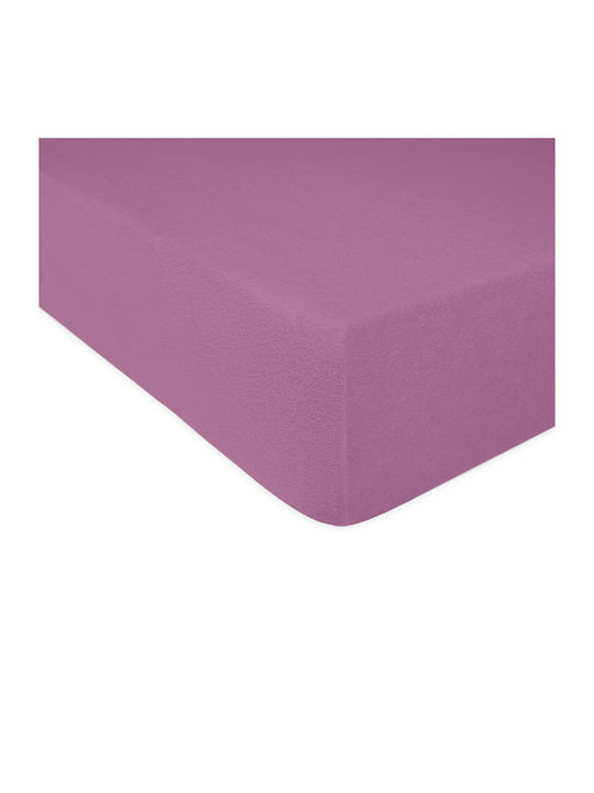 Darymex Σεντόνι King Size με Λάστιχο 200x220εκ. Ανοιχτό Μωβ Λιλά