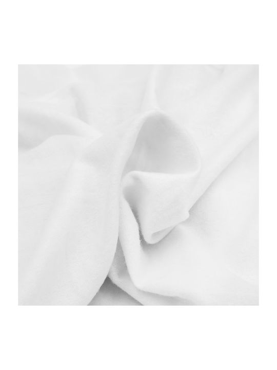 Darymex Cearceaf De Pat King Size Din Flanel Cu Hugger Din Cauciuc 200x220cm Alb