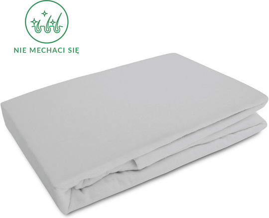 Darymex Cearceaf De Pat Simplu Din Flanel Cu Hugger Din Cauciuc 90x200cm Gri Deschis