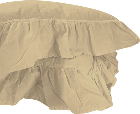 Darymex Μαξιλαροθήκη Κρεμ 2τμχ 40x40εκ.