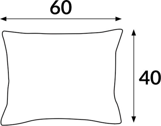 Darymex Dekorativer Kissenbezug aus 100% Baumwolle Türkis 40x60cm