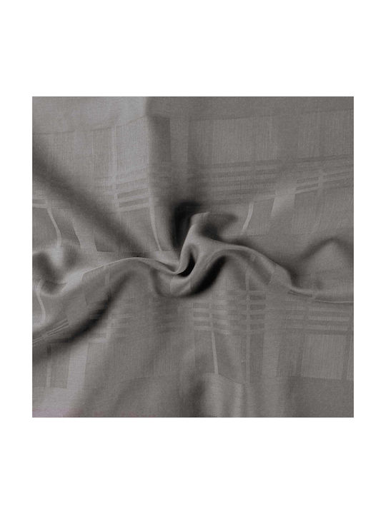 Darymex Dekorativer Kissenbezug aus 100% Baumwolle Grau Makozatin 40x40cm