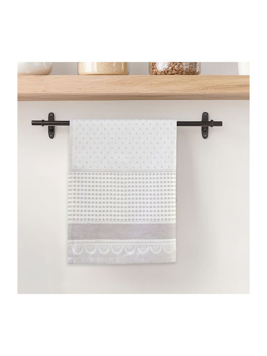 Darymex Zwoltex Küchenhandtuch aus 100% Baumwolle in Grau Farbe 50x70cm