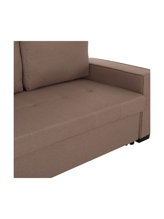 Kanna Two Seater Sofa Bed Beige 175x92x87cm