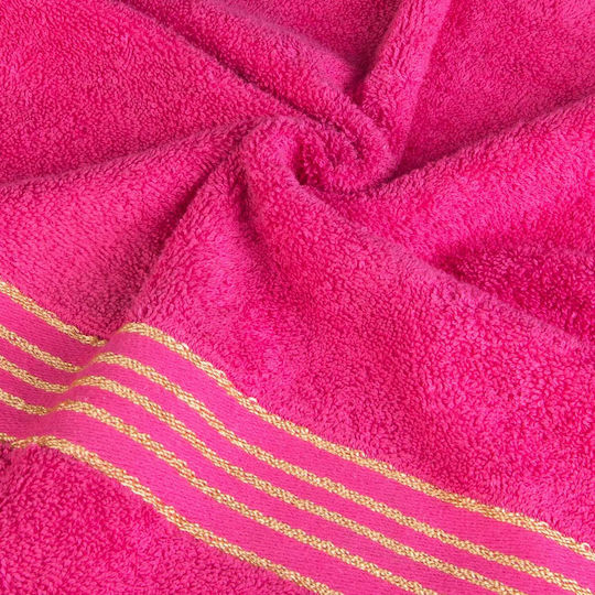 Darymex Set Bath Towels 3 Pieces Fuchsia Weight 500gr/m²