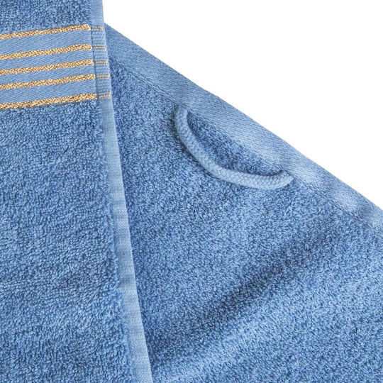Darymex Set Of 3 Blue Bath Towels Weight 500gr/m²