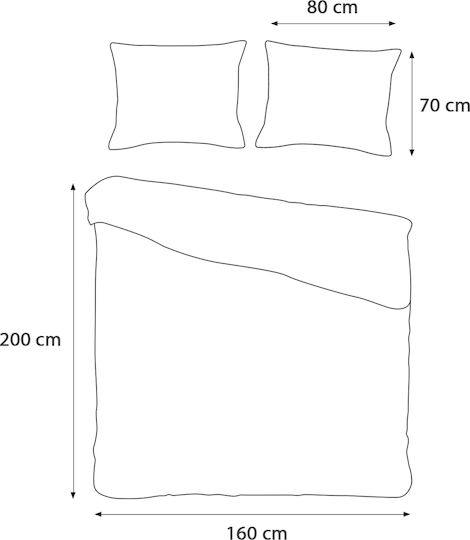 Darymex Σετ Παπλωματοθήκη Βαμβακερή 160x200cm Μονή με Μαξιλαροθήκη Γκρι
