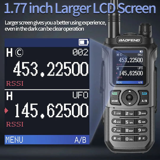 Baofeng UV-21 Pro Безжичен Пoмпoдeктър UHF/VHF 8W В Зелен Цвят