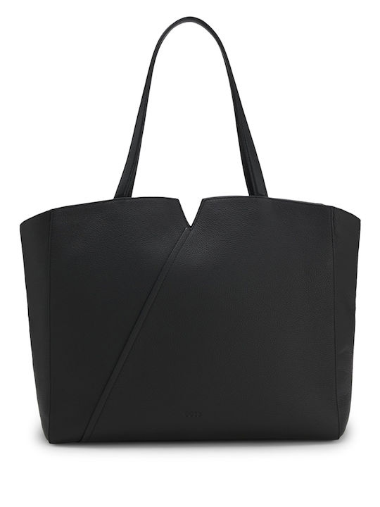 Boss Revers Leather Women's Tote Handbag Black