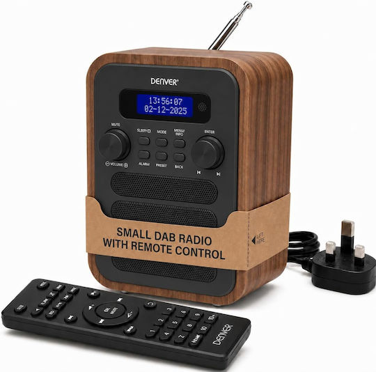 Denver Tragbares Radio-CD-Spieler mit Radio / Bluetooth Graufarbig