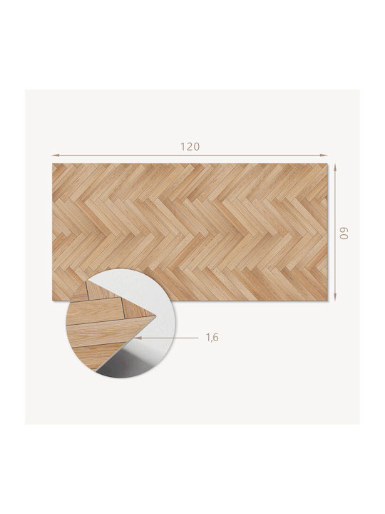 Wandsticker Pvc Muster Idealer Boden Fischgrät 120x60 cm