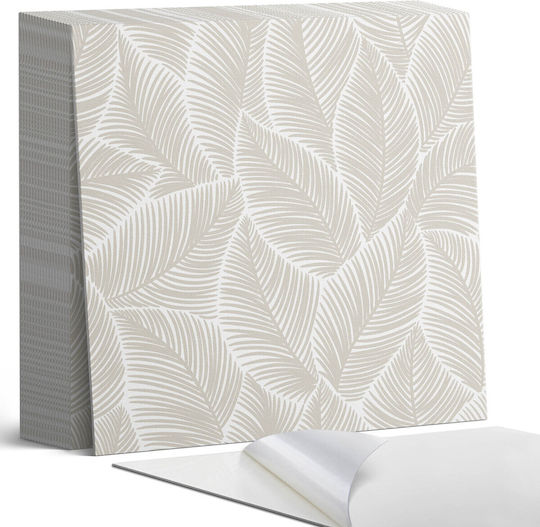 PVC Tile Stickers Leaf Pattern Ideal Design For Hallway Composition 20x20x20 Pcs