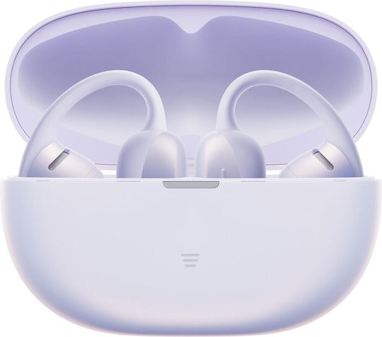 Shokz OpenDots Air Open Ear Bluetooth Handsfree Headphones with Sweat Resistance and Charging Case Purple