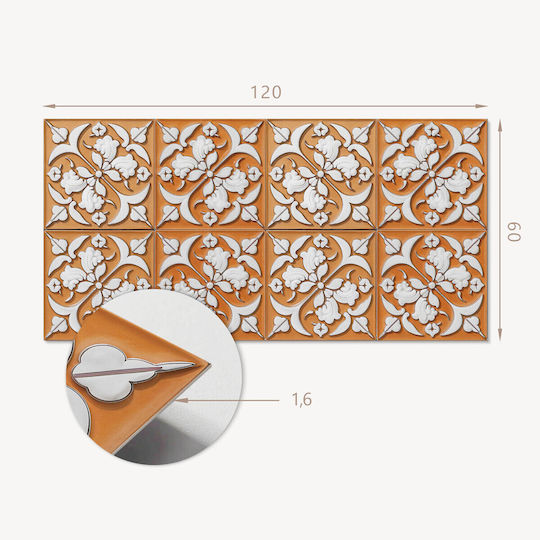 Vinyl Floor Sticker Kitchen Graphics 120x60 Design Floral Patterns