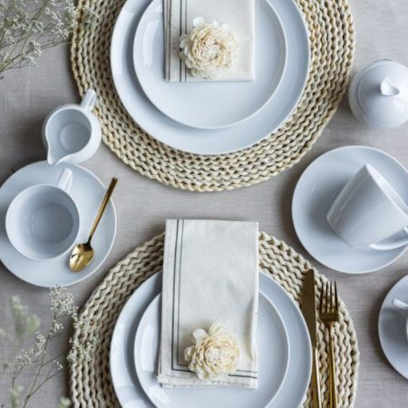 Lubiana White Porcelain Dinnerware Set 27pcs