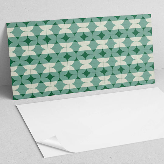 Decorative Vinyl Floor Panel 120x60 Wave Shape Geometry