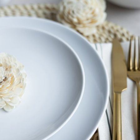 Lubiana White Porcelain Dinnerware Set 104pcs