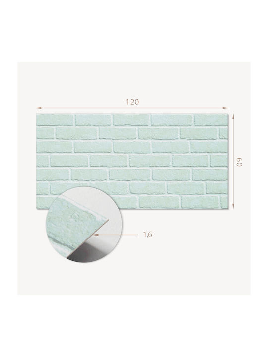 Wandsticker Vinyl Panel 120x60 cm Ziegelmuster