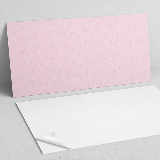 Wandsticker Panele für Esszimmer PVC Grafische Kacheln Glatte Gitter 120x60 cm
