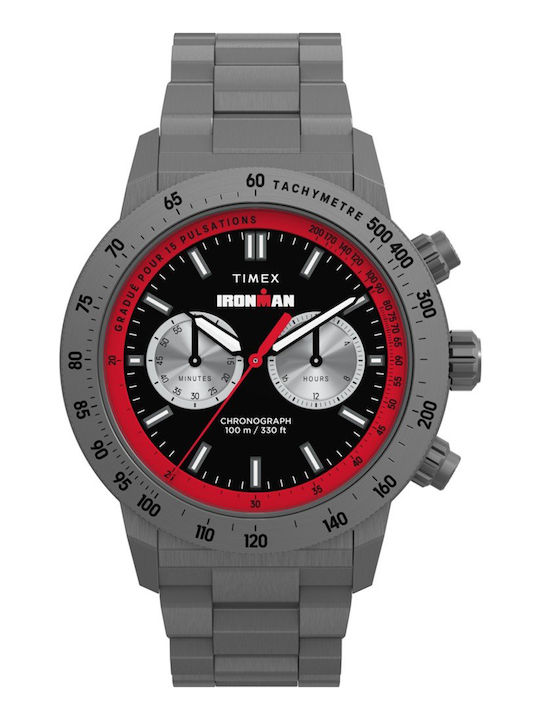 Timex Men's Watch 44mm Battery with Grey Metal Bracelet Timex Men's Watch 44mm Battery with Grey Metal Bracelet