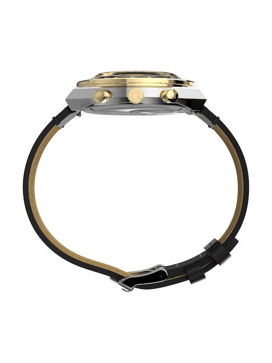 Timex Men's Watch 42mm Battery with Black Leather Strap