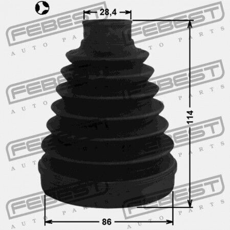 Hyundai Santa Fe 12 2012-2015 Gen Προστατευτικό Εσωτερικών Αρθρώσεων 49582-2w050