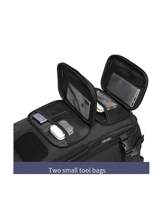 Ozuko Backpack Αδιάβροχο Μαύρο