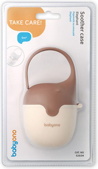 Babyono Pacifier Case Elephant Coffee