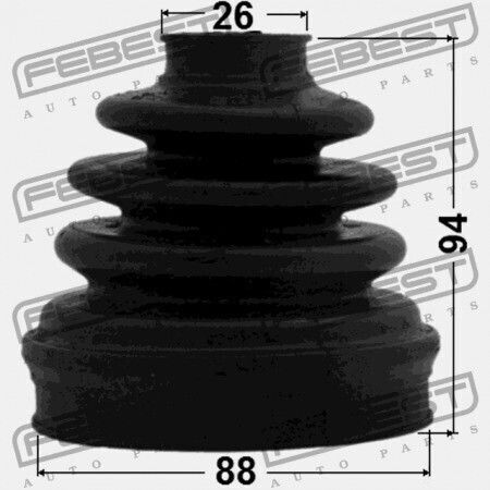 Febest Innenseitig Gelenkschutz Mazda 3 Bk 2003-2006 Eu Gg46-25-500