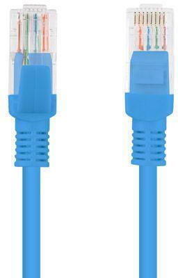 Lanberg U/UTP Kat.5e Netzwerkkabel Ethernet 0,25m Blau 10 Stücke