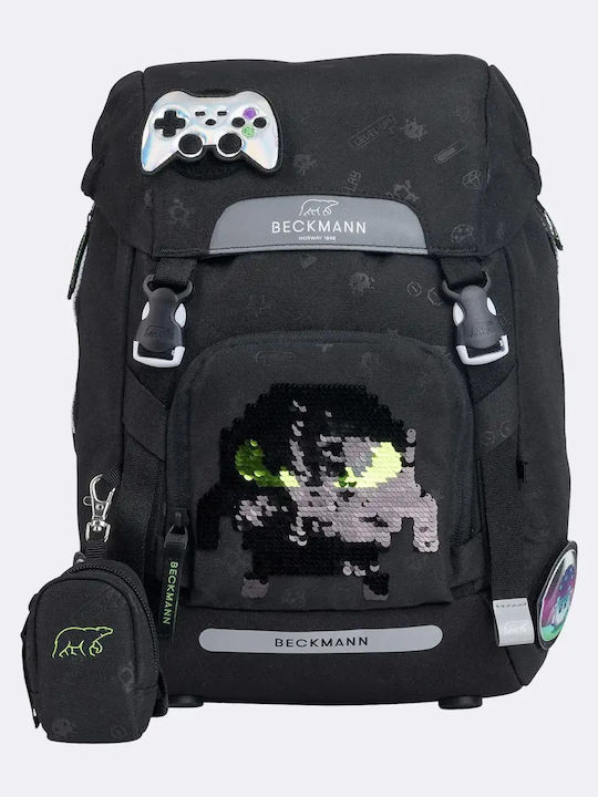 Beckmann Σχολικό Σετ Μαύρη 22lt 25 x 24 x 37εκ