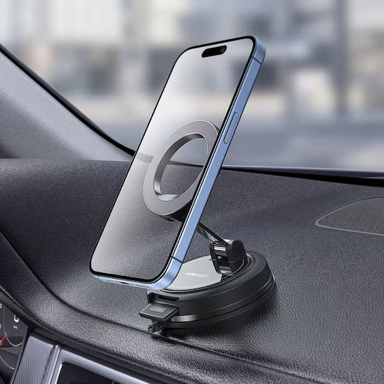 Acefast Car Holder D70 Magnetic Dashboard Suction Cup Secure Lock Universal Black
