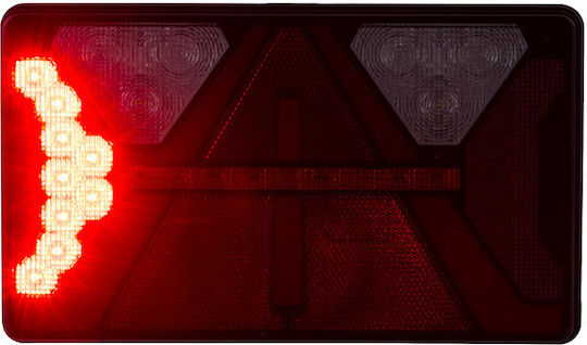 Set Rear Trailer Lights Ledneon 5 Functions 12/24V Horpol