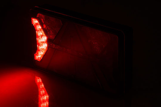 Set Rear Trailer Lights Ledneon 5 Functions 12/24V Horpol