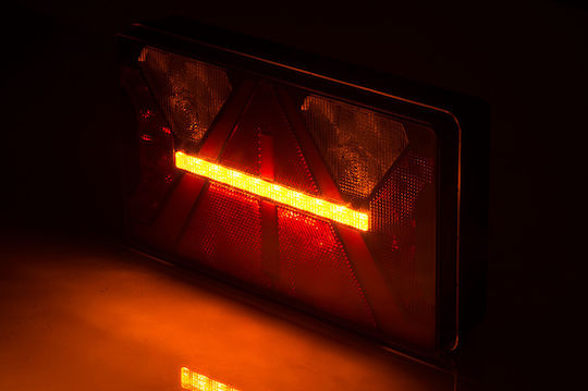 Set Rear Trailer Lights Ledneon 5 Functions 12/24V Horpol