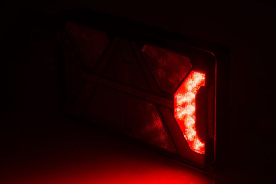 Set Rear Trailer Lights Ledneon 5 Functions 12/24V Horpol
