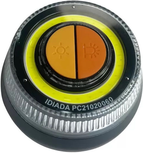 Car Safety Beacon Magnetic Flashlight LED V16 Standard 85mm X 52mm Orange 15161