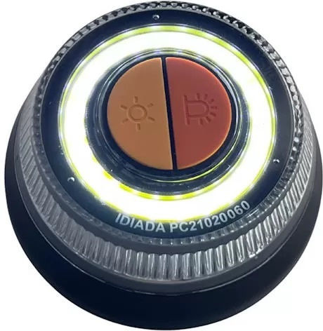 Car Safety Beacon Magnetic Flashlight LED V16 Standard 85mm X 52mm Orange 15161