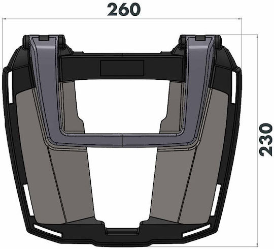Hepco Becker Grătar Easyrack Honda Adv 350 22-26 Negru 6619538 01 01