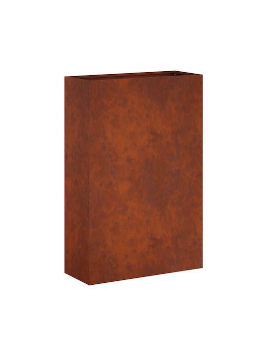 vidaXL Metallic Rusty Flower Pot 40x20x75cm