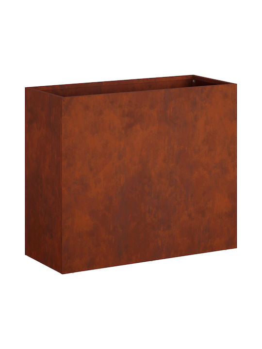 vidaXL Метална Саксия За Цветя Rusty 50x20x40см