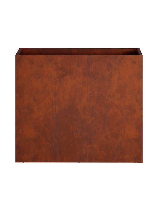 vidaXL Метална Саксия За Цветя Rusty 50x20x40см