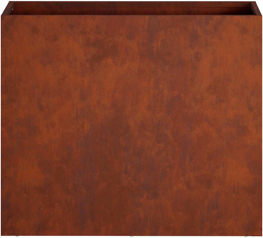 vidaXL Metallischer Blumentopf Rusty 50x20x40cm