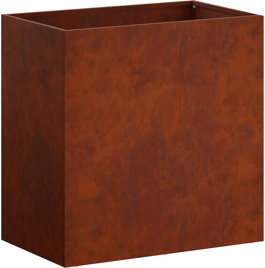 vidaXL Set of 2 Metallic Rusty Flower Pots 30cm