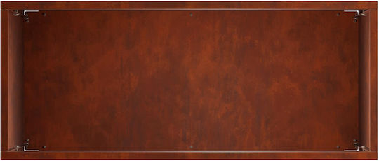 vidaXL Metallischer Blumentopf Rusty 50x20x40cm