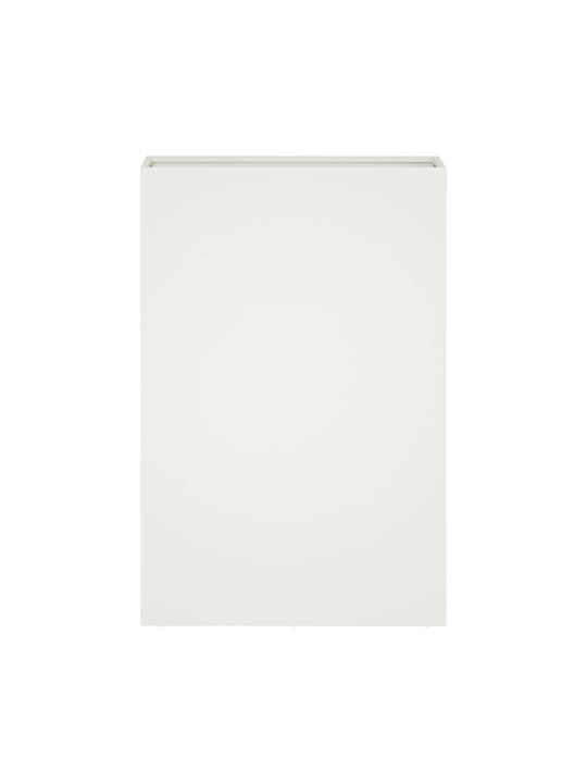 vidaXL Metallischer Weißer Pflanzgefäß 50x20x75cm
